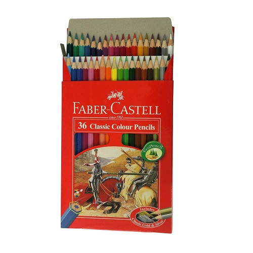 مداد رنگی 36 رنگ فابر کاستل مدل Classic ترنج مارکت